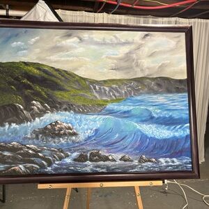 Sea wave painting